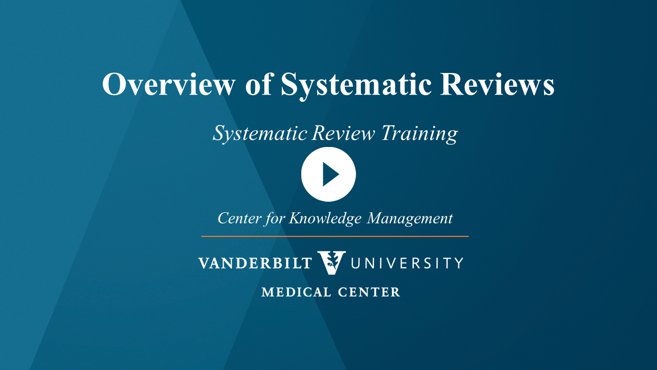 Overview of Systematic Reviews